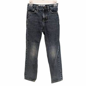 Cherokee Boys Skinny Fit Dark Blue Jeans Size 7, Adjustable Waistband